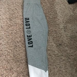 Victoria secret love love sweat pants / leggings.